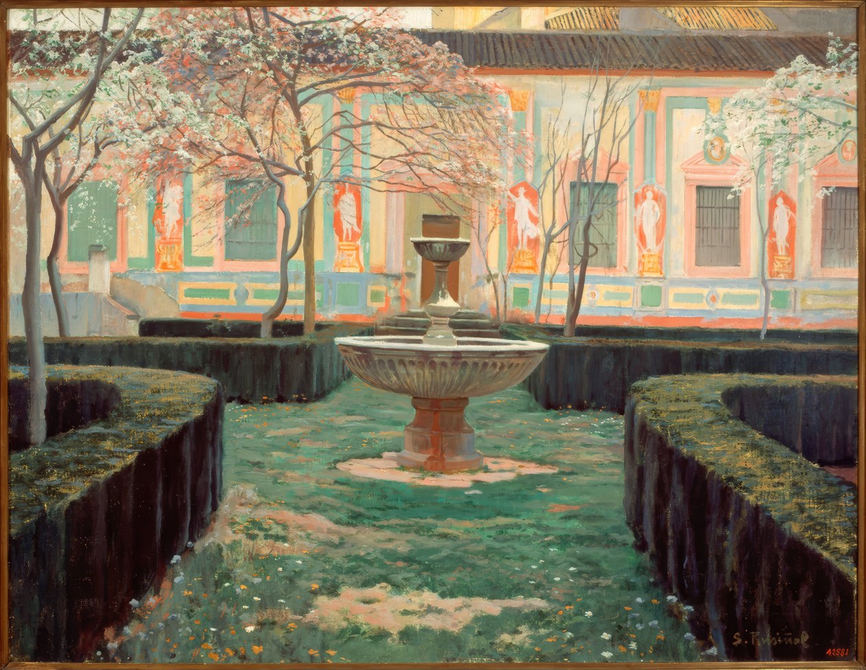 Forladt have af Santiago Rusiñol