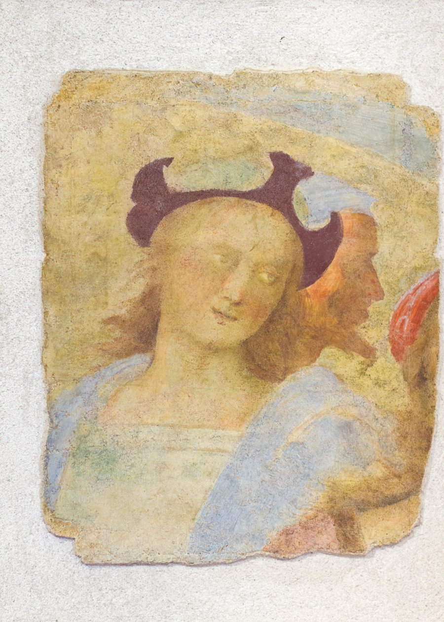 Ung mand (fresco) af Sanzio of Urbino (attr. to) Raphael