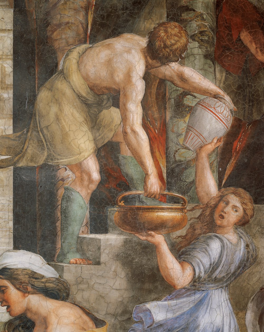 Brand i Borgo af Sanzio of Urbino (workshop) Raphael