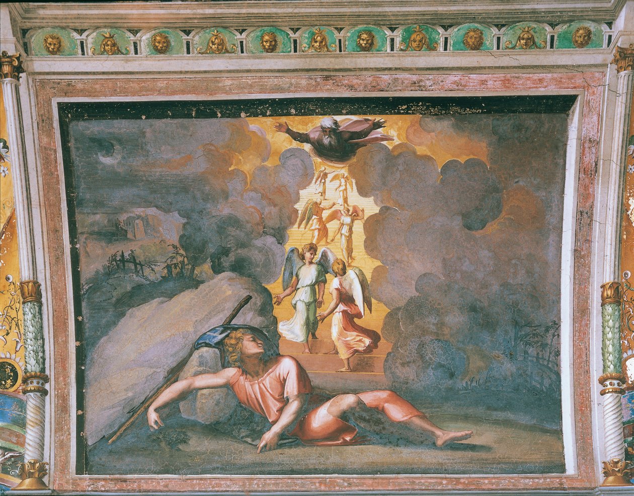 Jakobs drøm af Sanzio of Urbino (workshop) Raphael