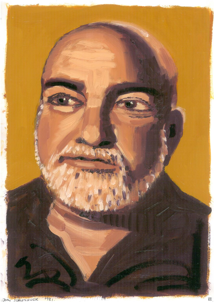 John Schlesinger, 2008 (olie på papir) af Sara Hayward