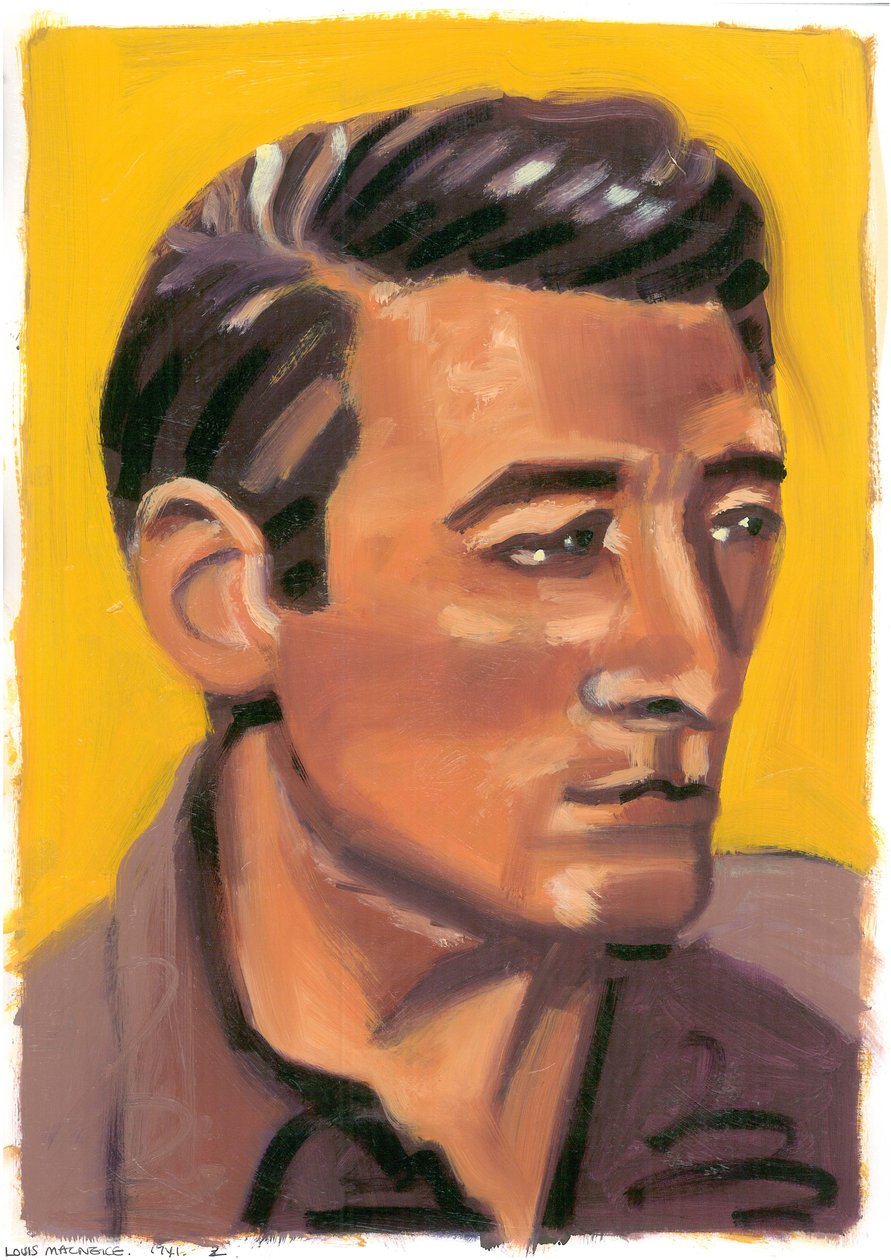 Louis MacNeice, 2008 (olie på papir) af Sara Hayward
