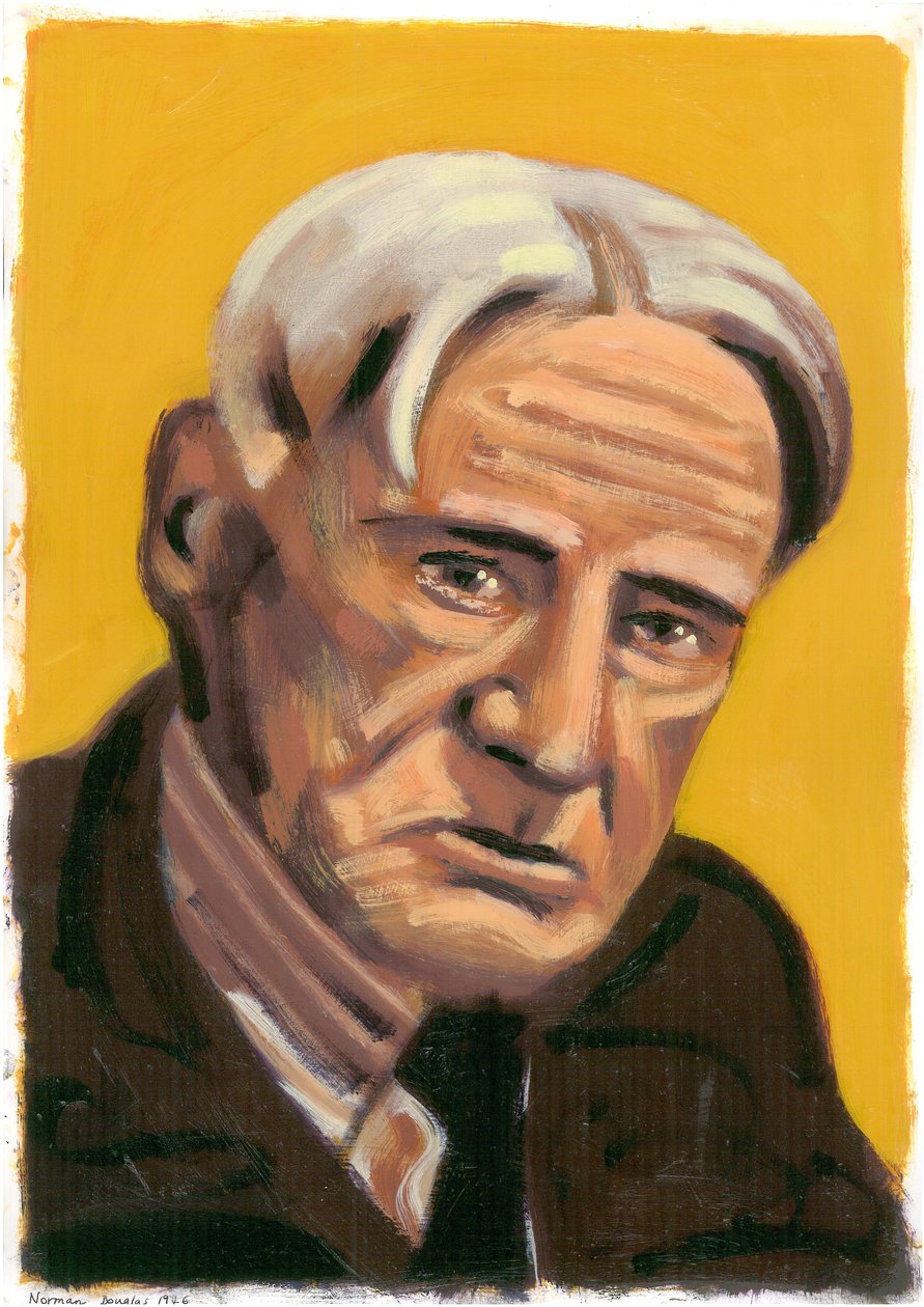 Norman Douglas, 2008 (olie på papir) af Sara Hayward