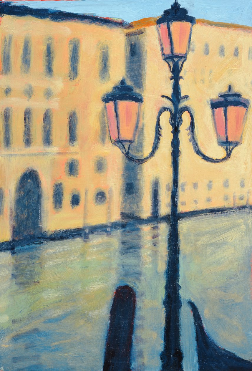 Rialto, Venedig (olie på kort) af Sara Hayward