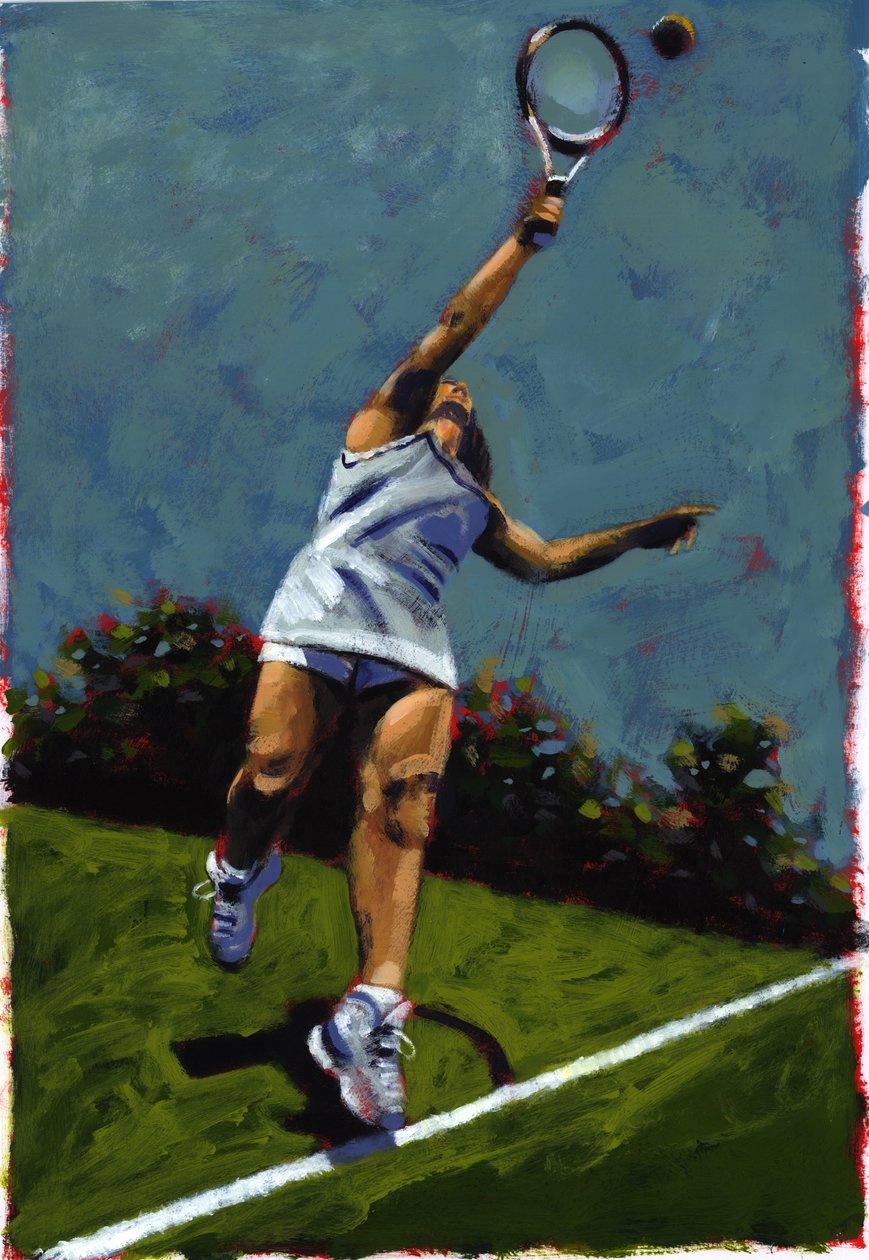 Sportswoman, 2009 (akryl) af Sara Hayward