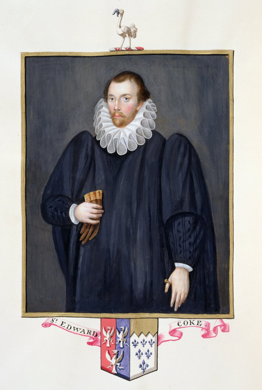 Portræt af Edward Coke (1552-1634) fra 