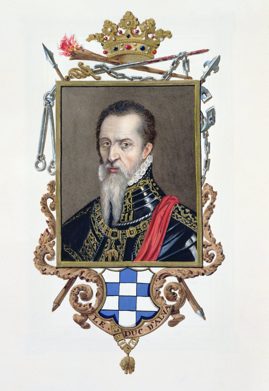 Portræt af Ferdinand Alvarez de Toledo, hertug af Alva fra 
