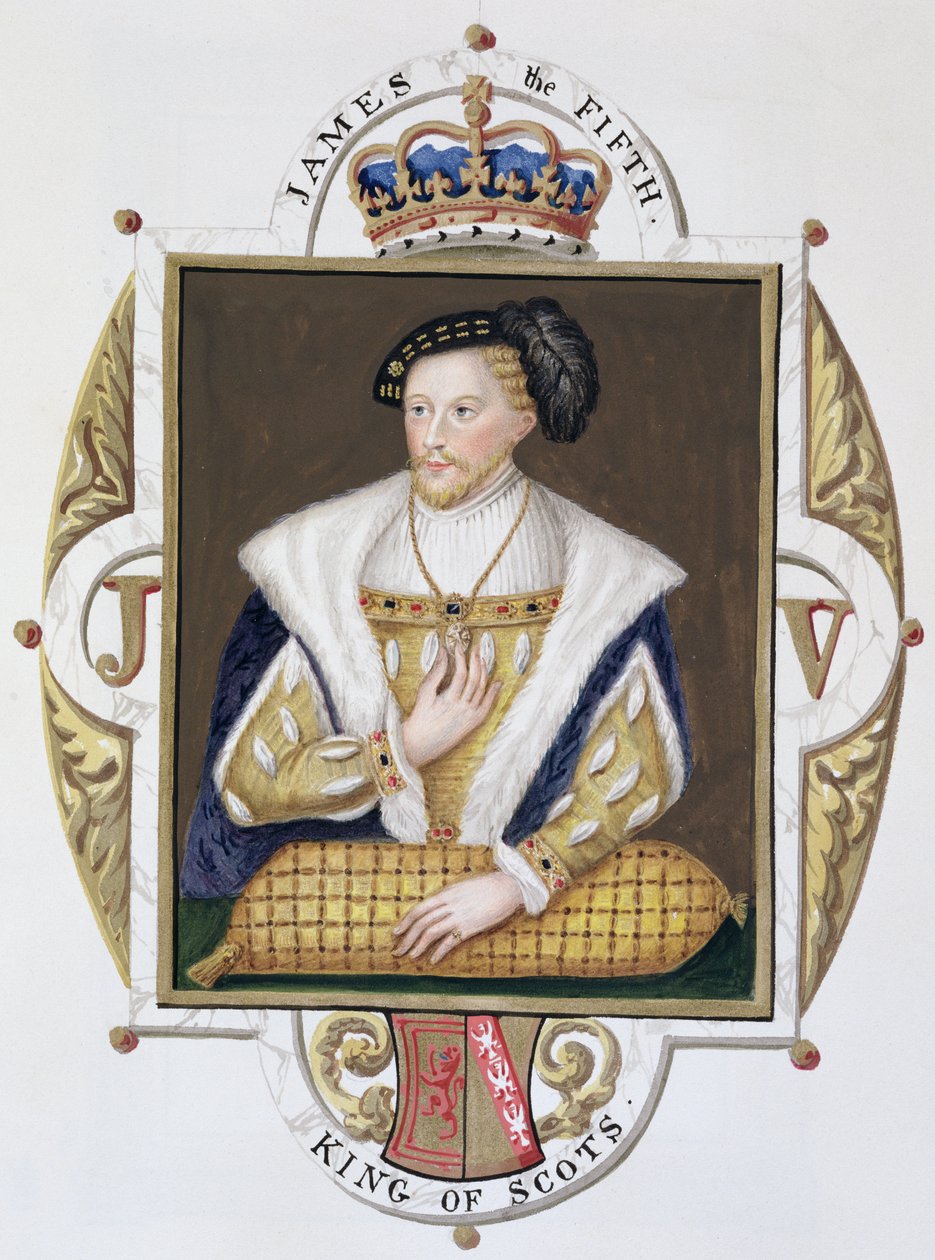 Portræt af James V (1512-42) konge af Skotland fra 
