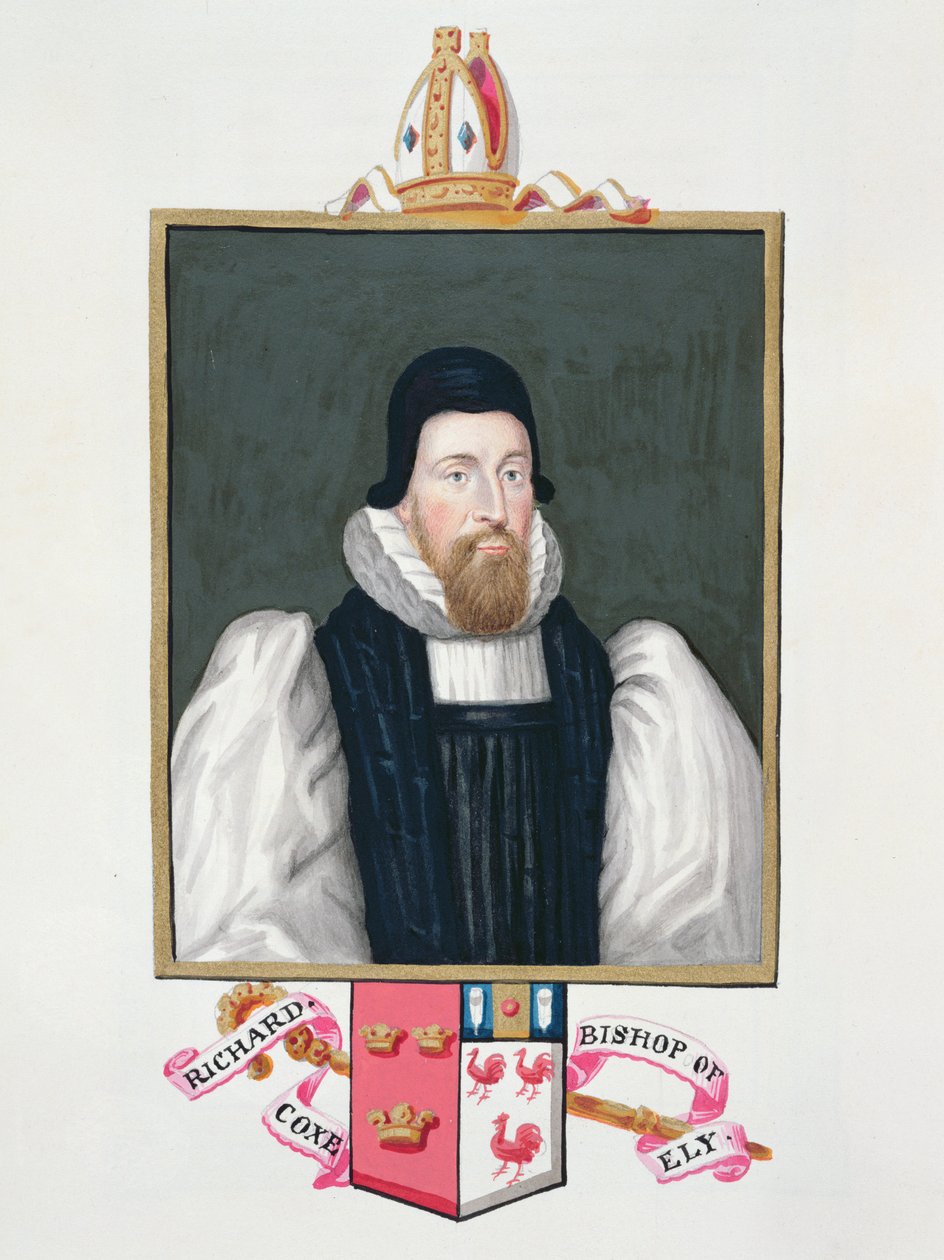 Portræt af Richard Cox (1500-81) biskop af Ely fra 