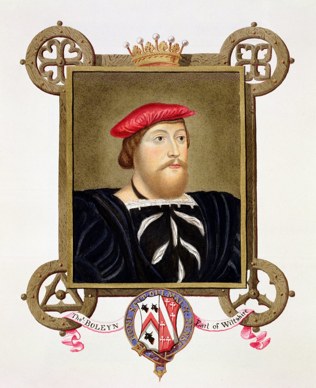 Portræt af Thomas Boleyn (1477-1539) Earl of Wiltshire fra 