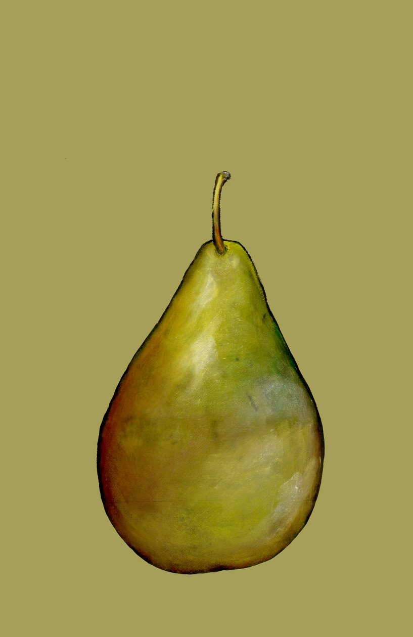 Pære, 2007 (olie og pastel på papir) af Sarah Thompson Engels