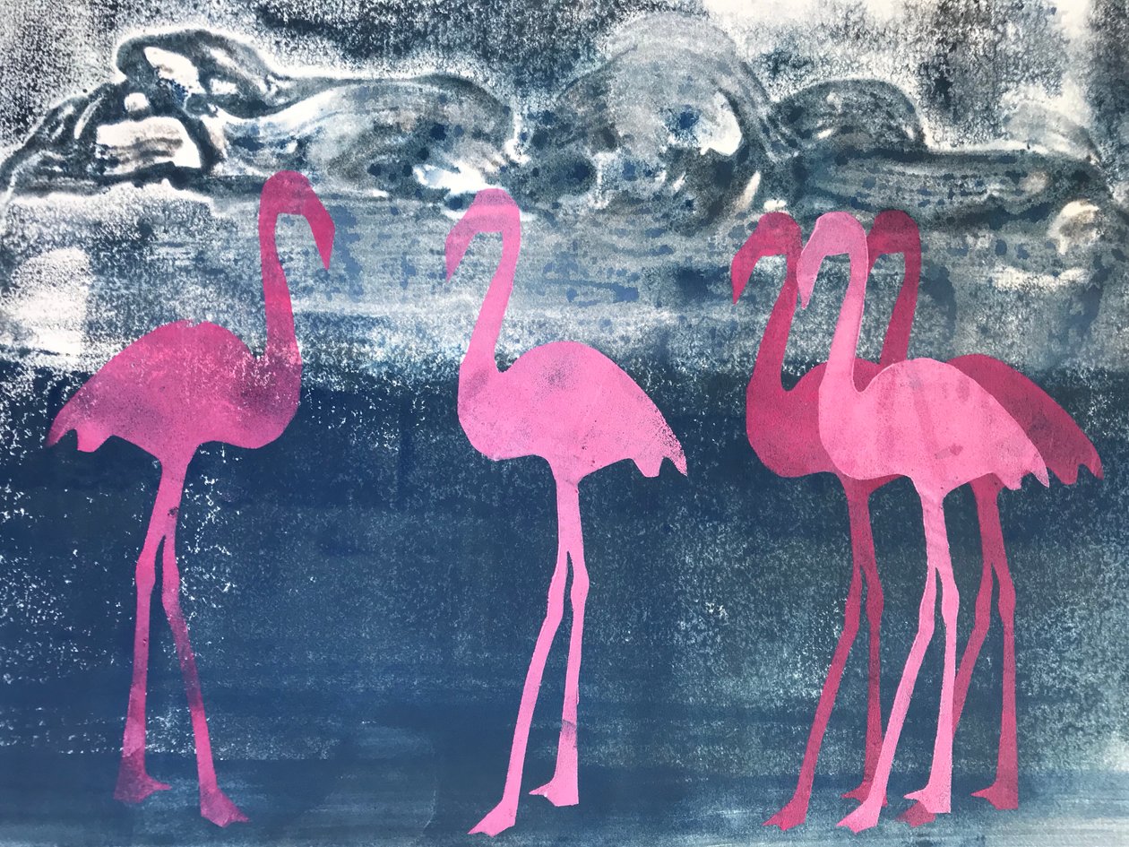Flamingoer af Sarah Thompson Engels