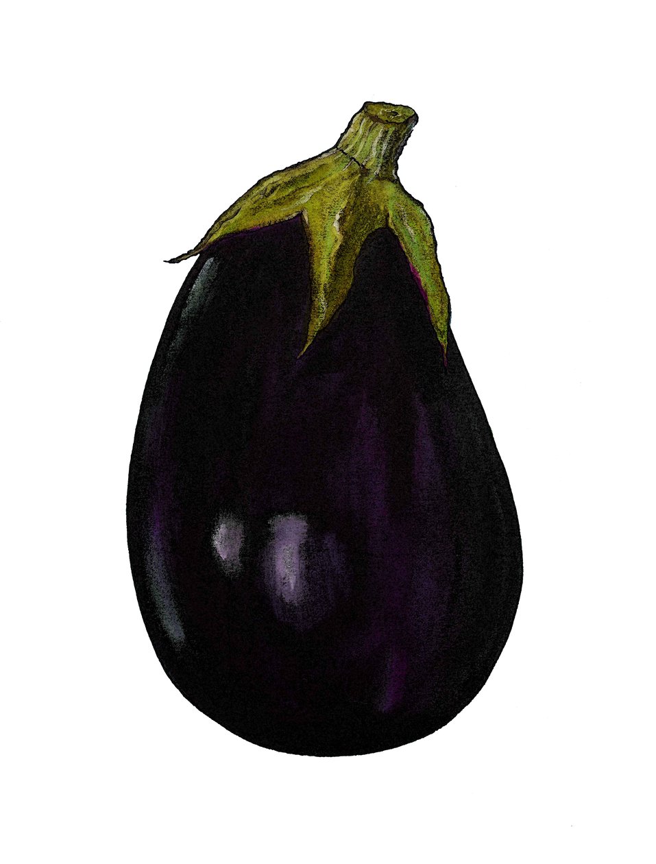 Lilla aubergine af Sarah Thompson Engels
