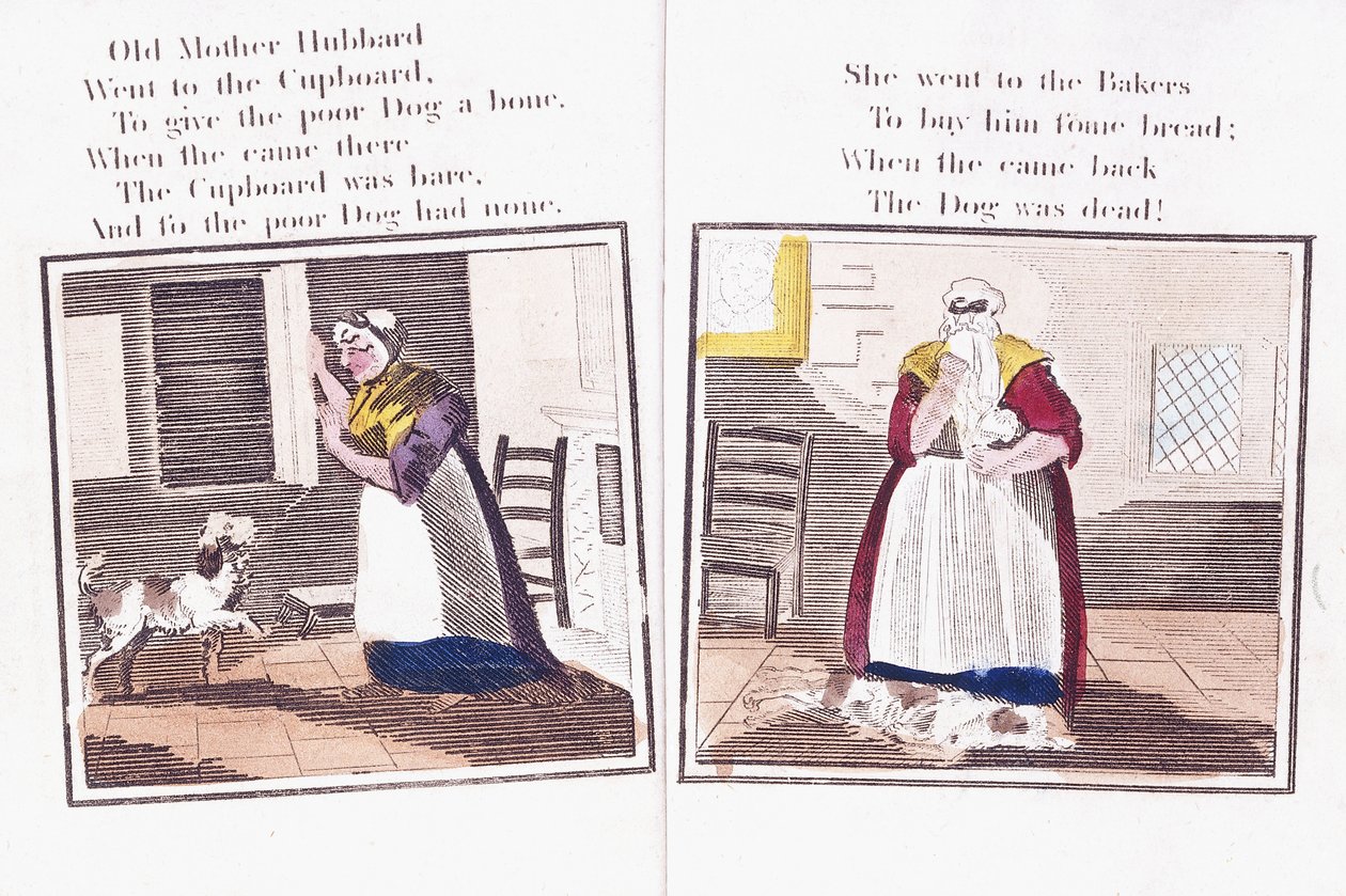 To sider fra børnerimbogen 