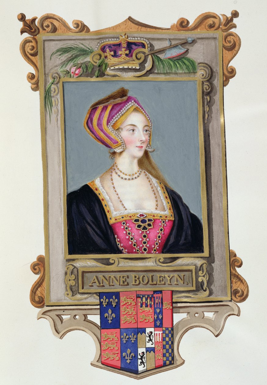 Portræt af Anne Boleyn (1507-36) 2. dronning af Henrik VIII, som en ung kvinde fra 
