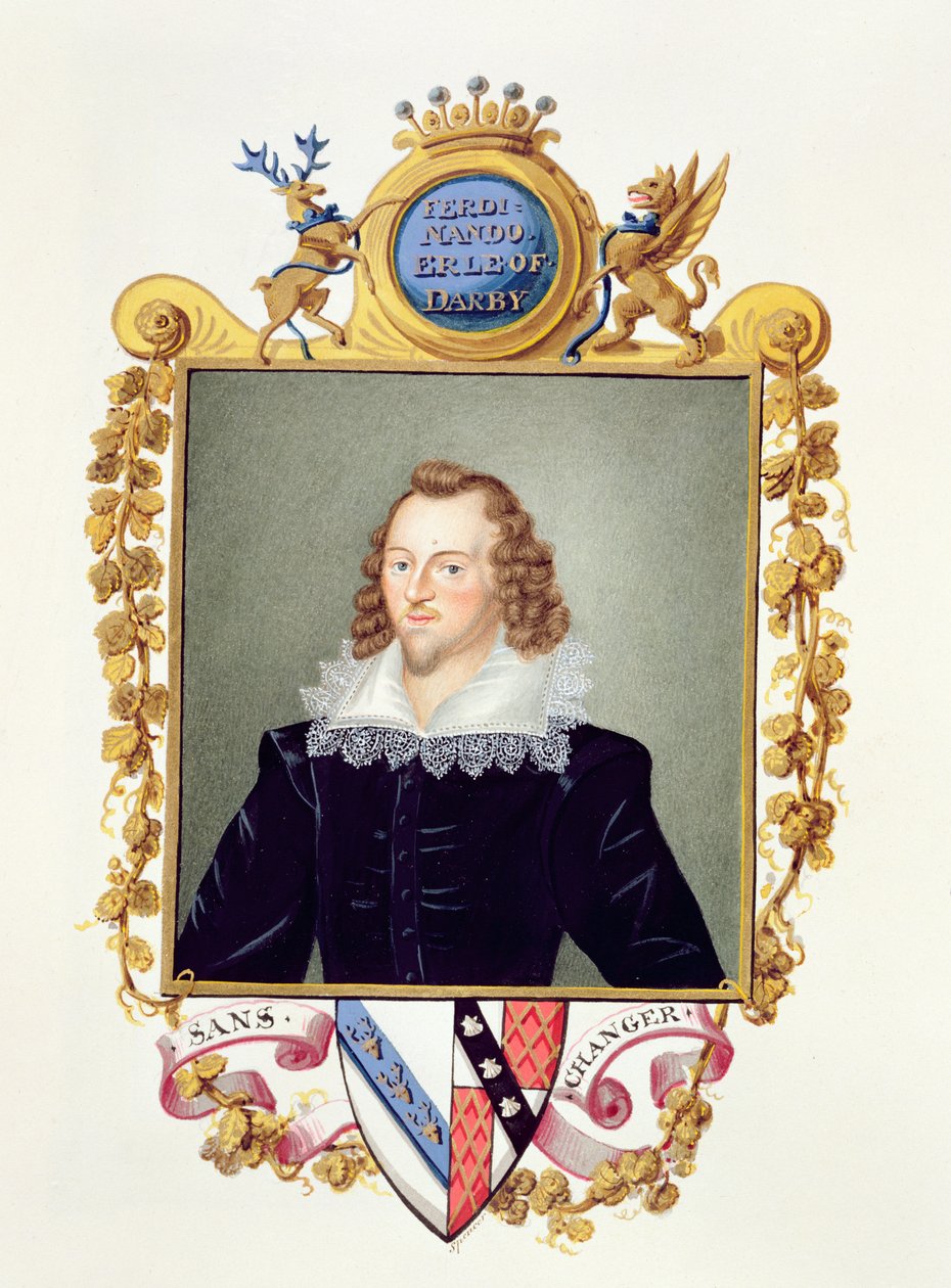 Portræt af Ferdinando Stanley (1559-94) 5. jarl af Derby fra 