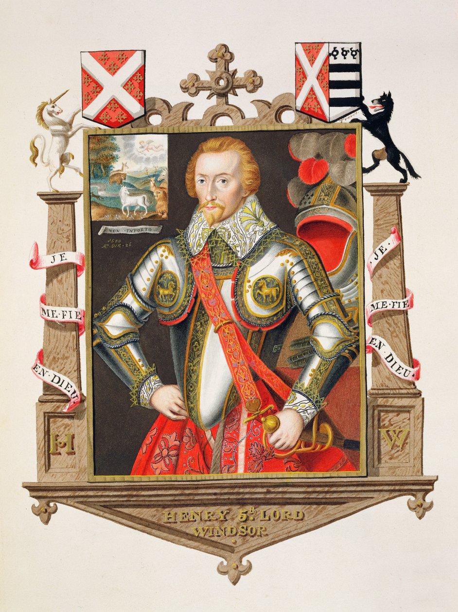 Portræt af Henry, 5. Lord Windsor (1562-1615) fra 