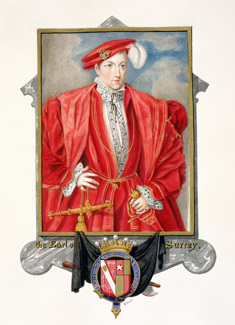 Portræt af Henry Howard (ca. 1517-47) Earl of Surrey fra 