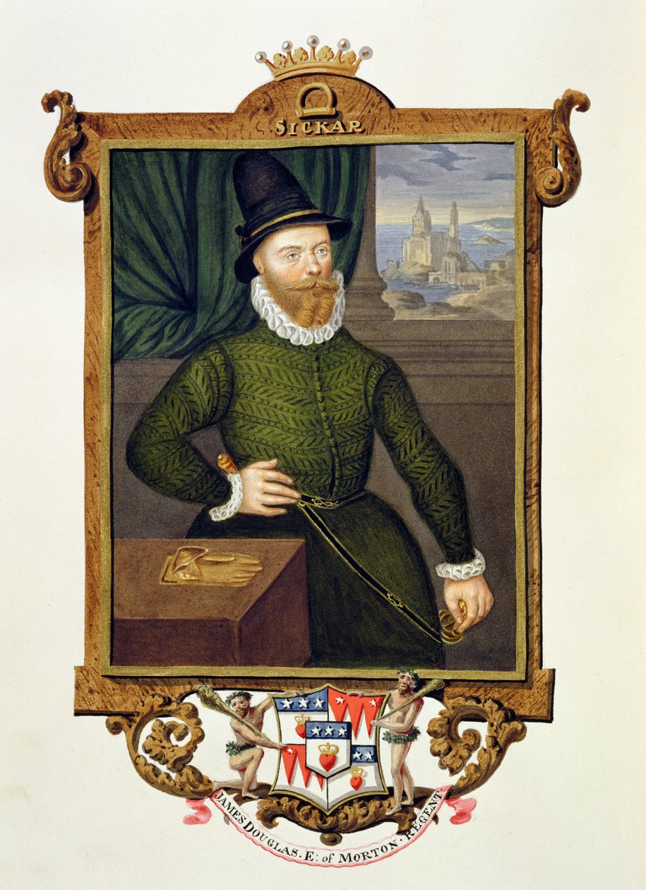 Portræt af James Douglas (ca. 1516-81) 4. jarl af Morton fra 