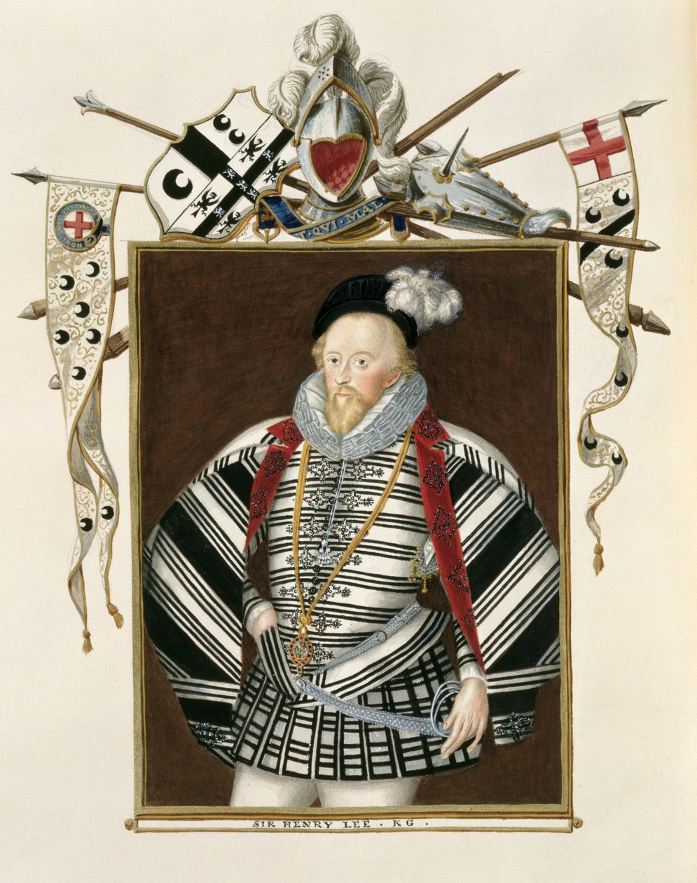 Portræt af Sir Henry Lee (1530-1610) fra 