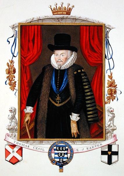 Portræt af Sir Thomas Cecil (1542-1623) 1. jarl af Exeter, 2. Lord Burghley fra 