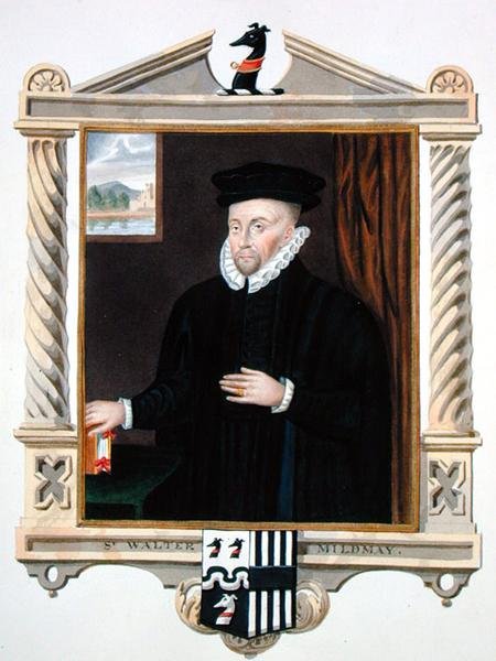Portræt af Sir Walter Mildmay (ca. 1520-89) fra 