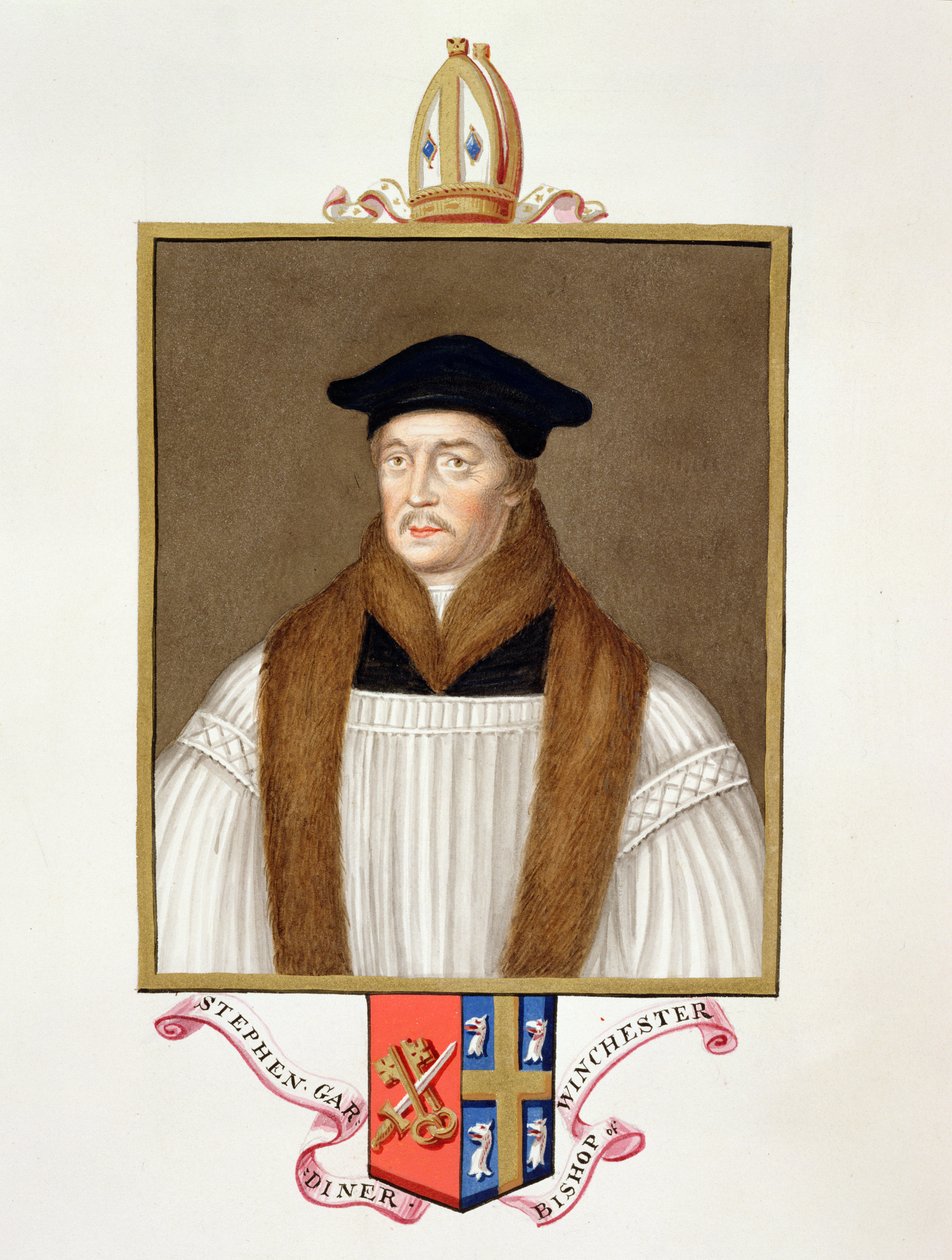 Portræt af Stephen Gardiner (ca. 1483-1555) biskop af Winchester fra 