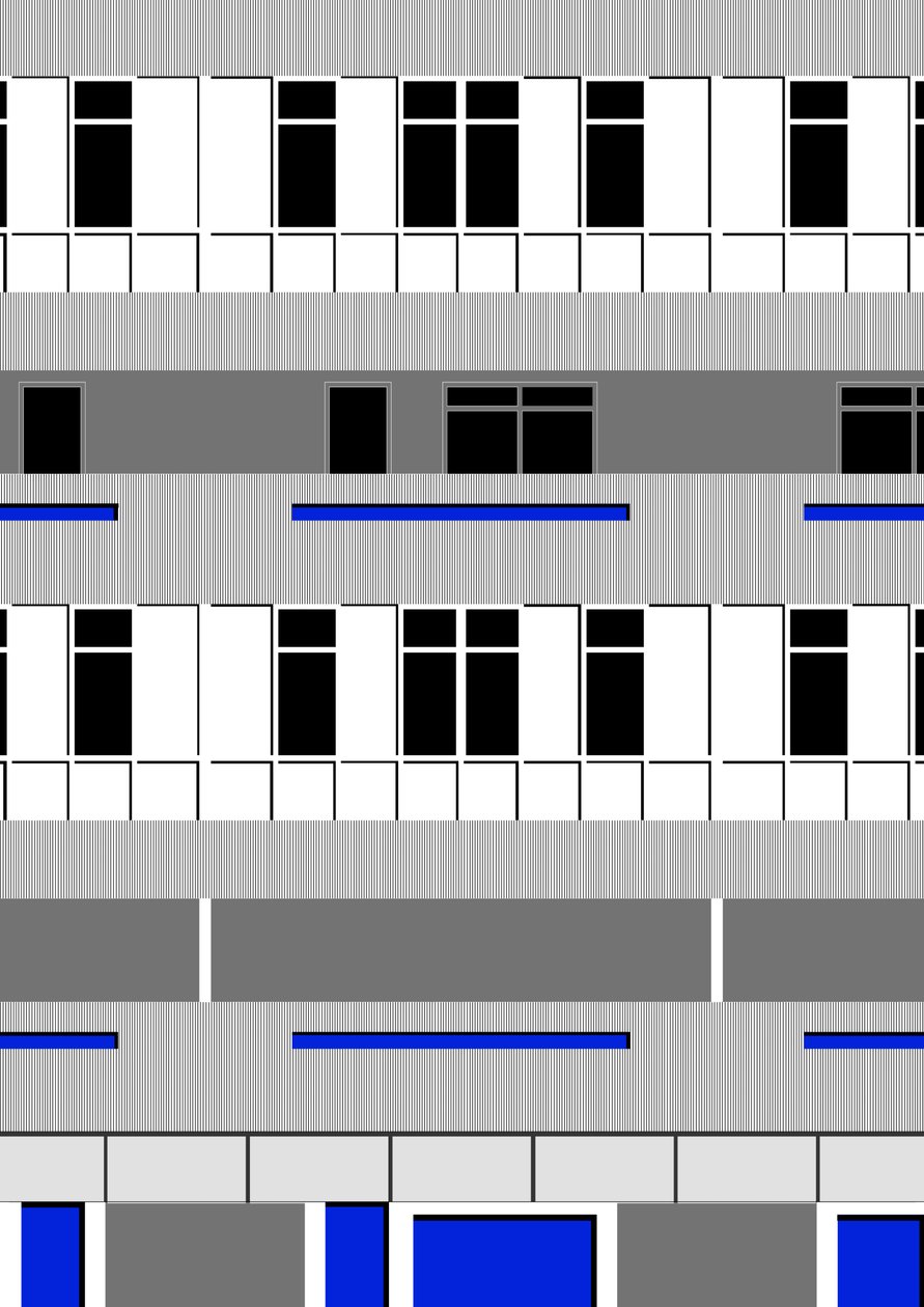 Brutalist Block, 2018 (digital) af Sarah Evans