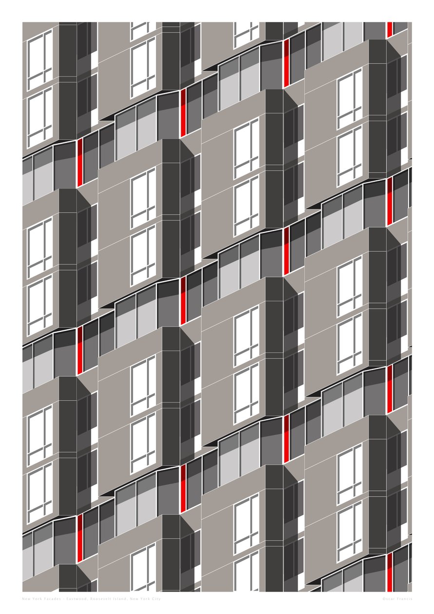 Eastwood, Roosevelt Island, NYC, 2015 (digital) af Sarah Evans