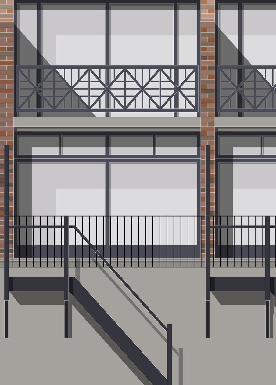 Mallard Place, 2018 (digital) af Sarah Evans