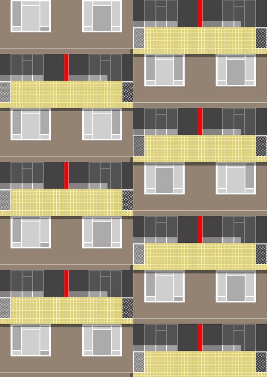 Spa Green Estate, 2017 (digital) af Sarah Evans
