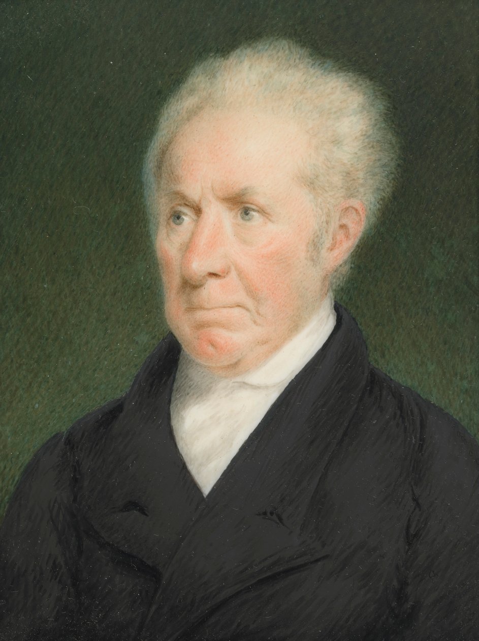 Gilbert Stuart, ca. 1825. af Sarah Goodridge