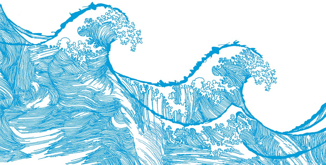Kanagawa Wave, 2009 (Ji Gita l) af Sarah Hough