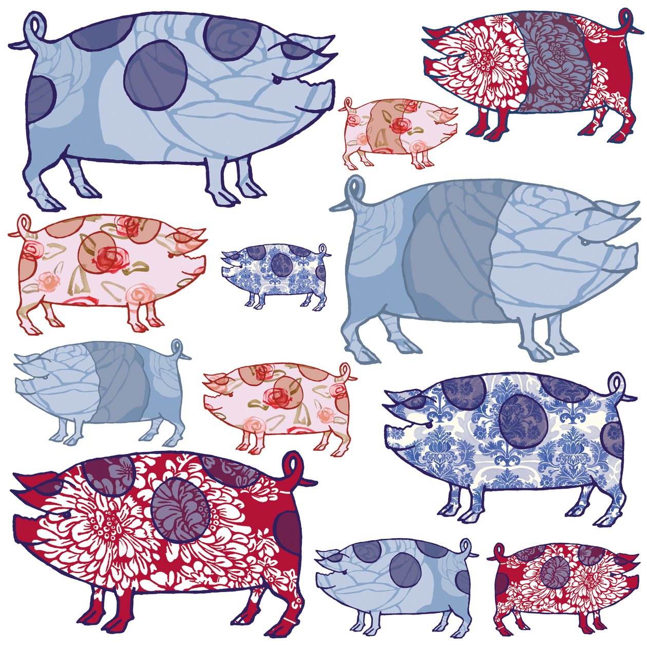 Piggy in the Middle, 2005 (digital) af Sarah Hough