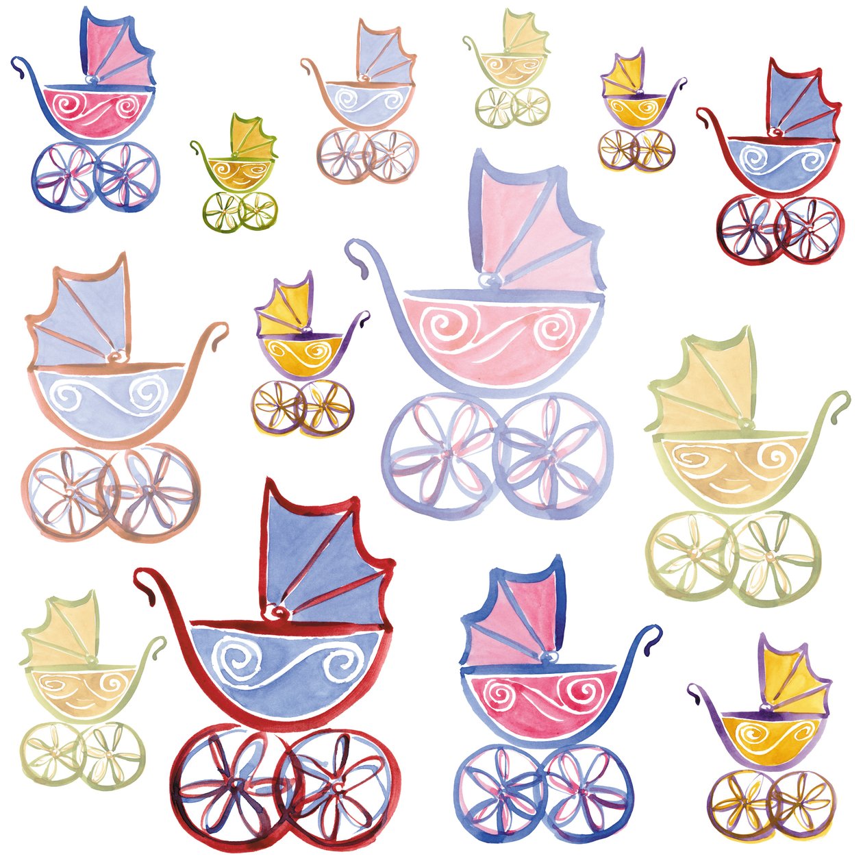 Spadseretur i parken, 2005 (digital) af Sarah Hough