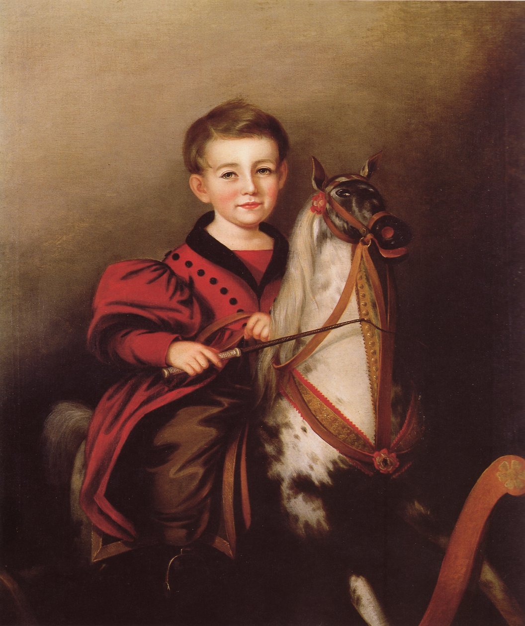 Charles Lavallen Jessop (Dreng på en gyngehest) af Sarah Miriam Peale
