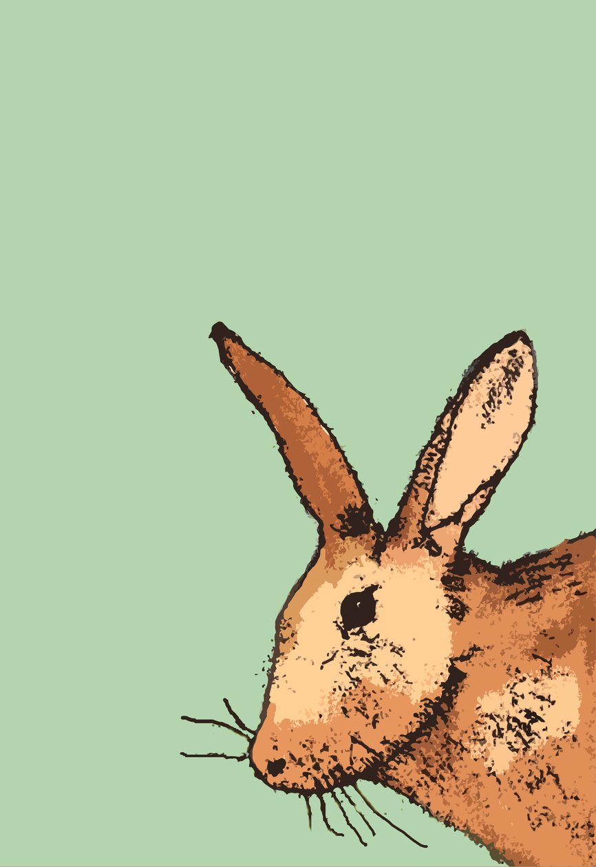 Hare, 2014 (monoprint) af Sarah Thompson Engels