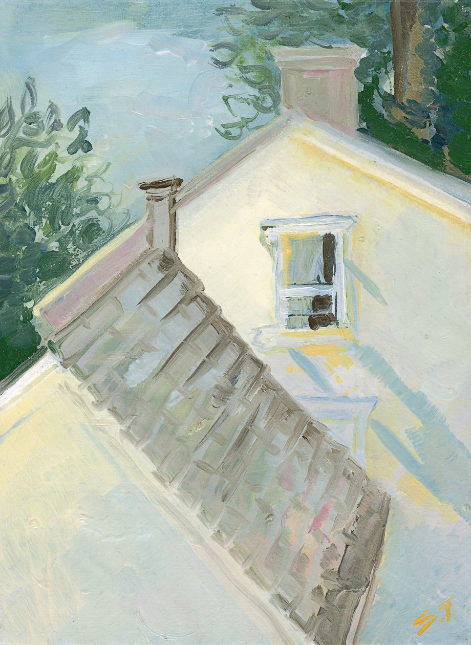 Golden Light, ca. 2020 (olie på lærred) af Sarah Tudor