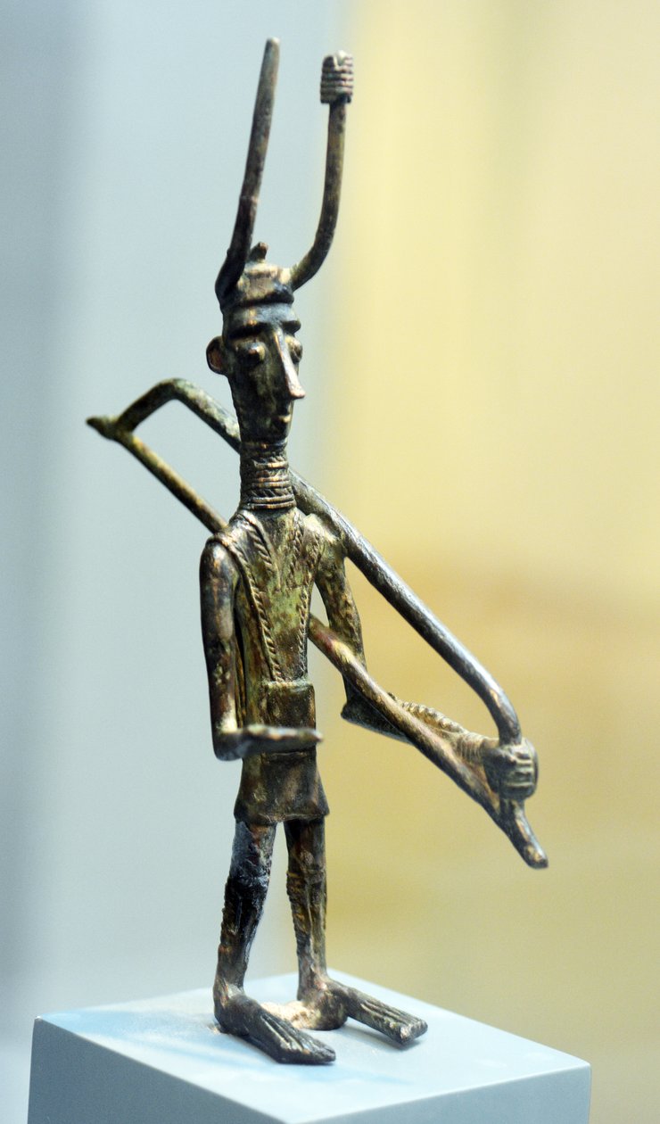 Figur af en kriger, ca. 1800-1200 f.Kr. (bronze) af Sardinia Nuragic Civilization