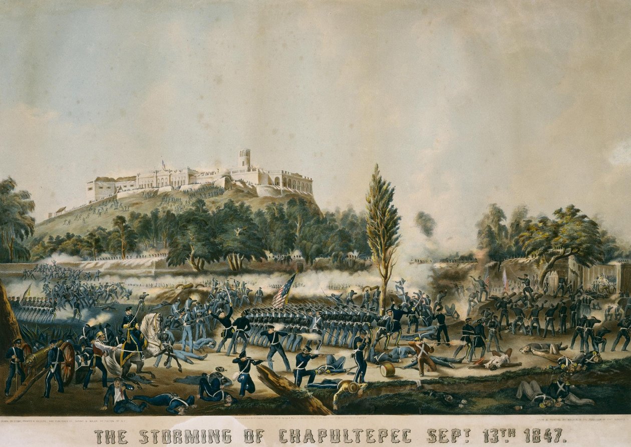 Stormen af Chapultepec 13. september 1847 af Sarony and Major