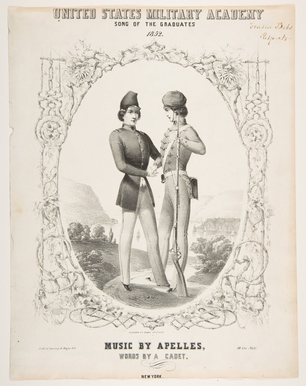 United States Military Academy: Song of the Graduates, 1852. af Sarony and Co