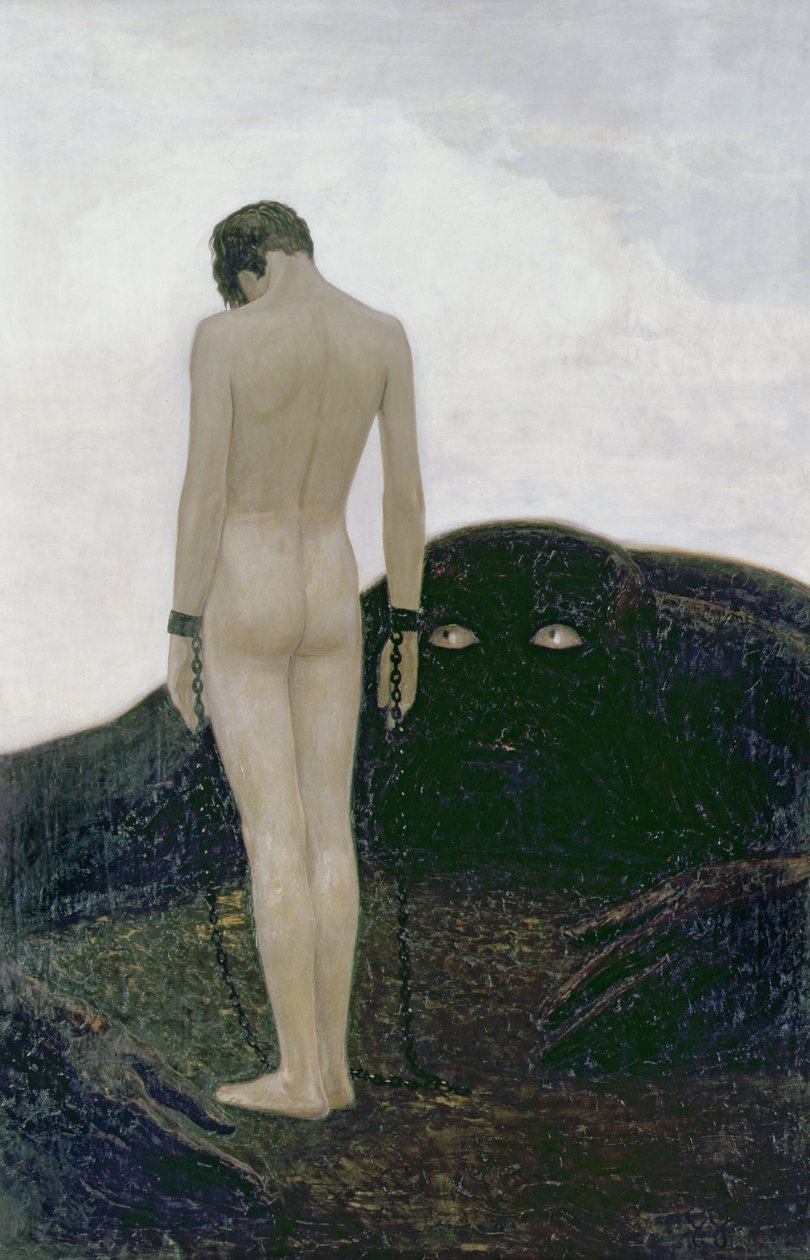 Afhængighedsfølelse, ca. 1893 af Sascha Schneider