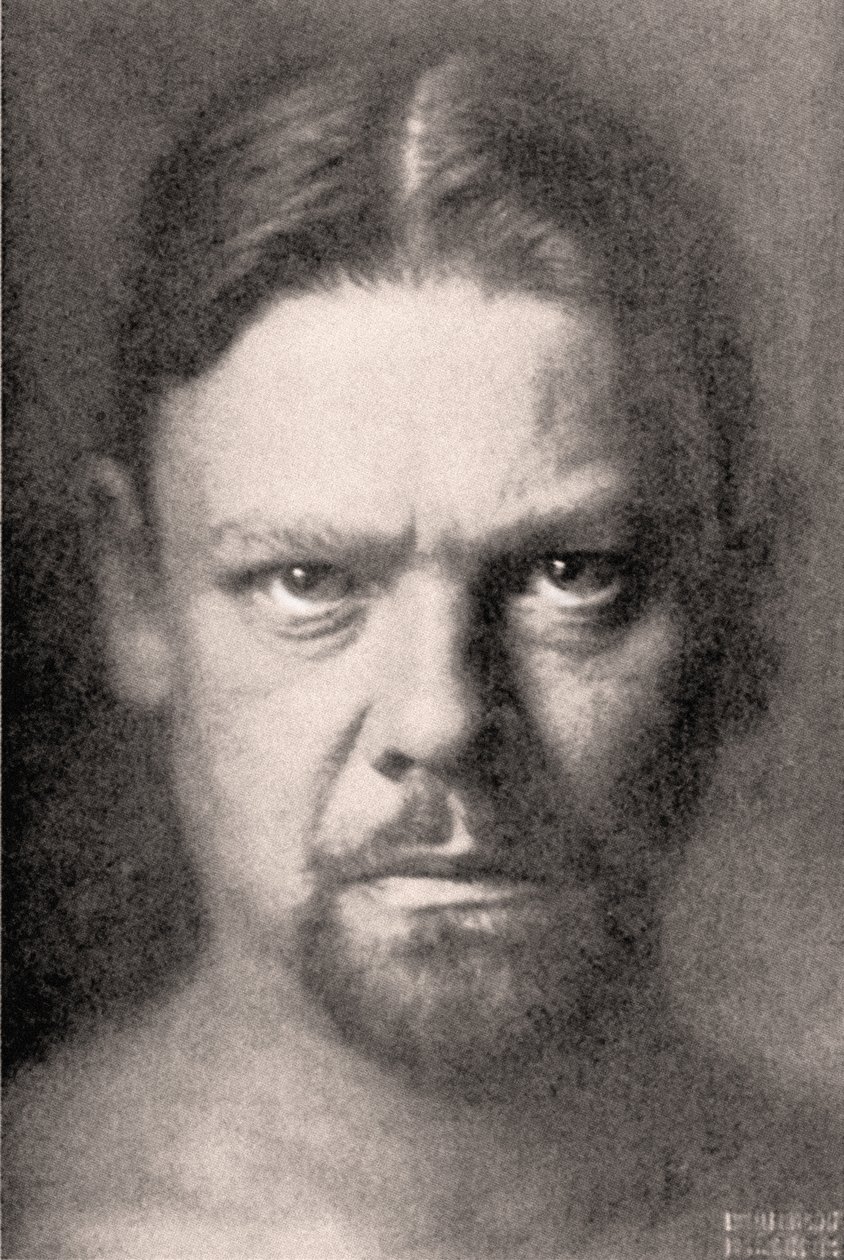 Selvportræt af Sascha Schneider 1904 (grafit på papir) af Sascha Schneider