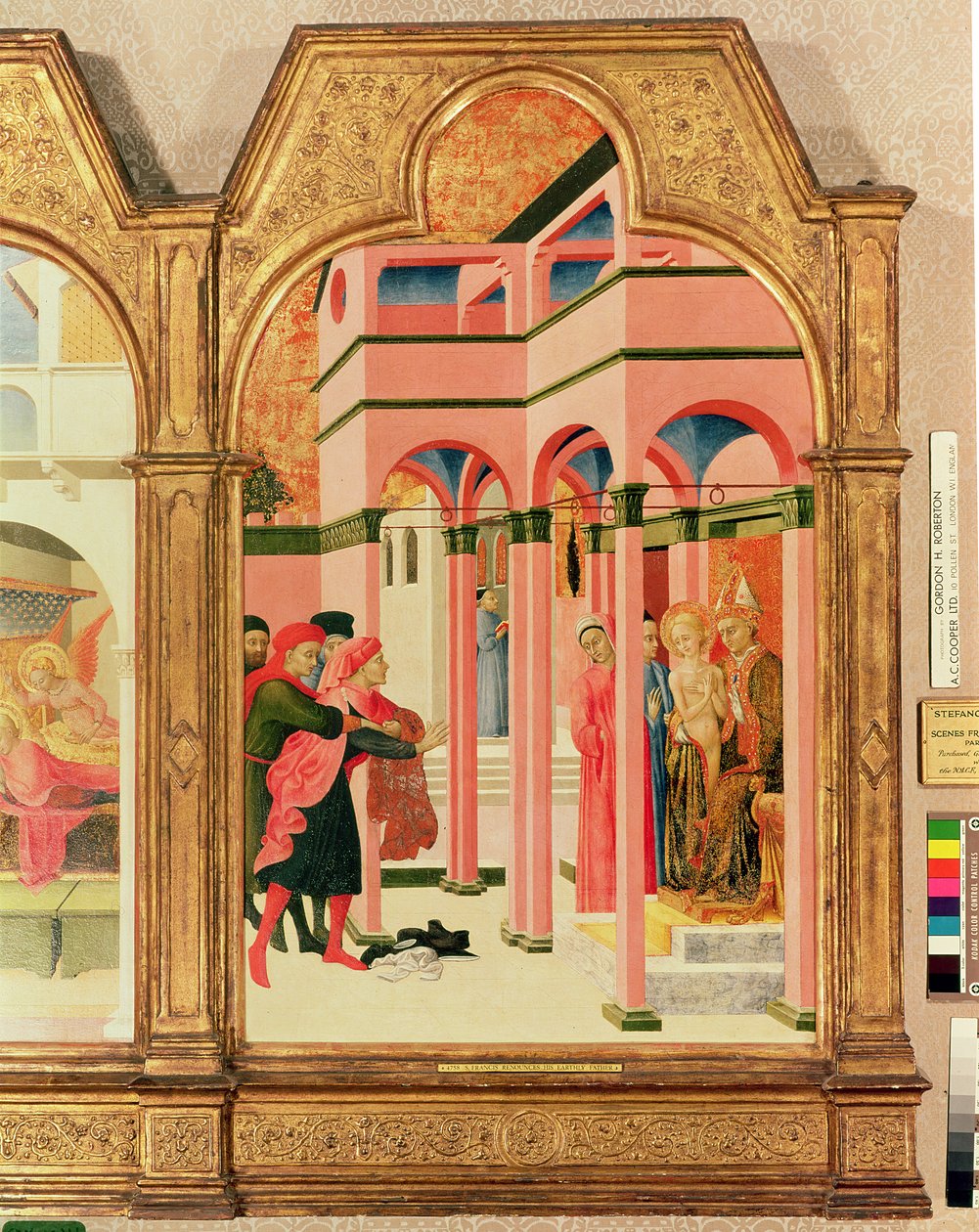 St. Francis forsager sin jordiske far, 1437-44 (tempera på panel) af Stefano Sassetta