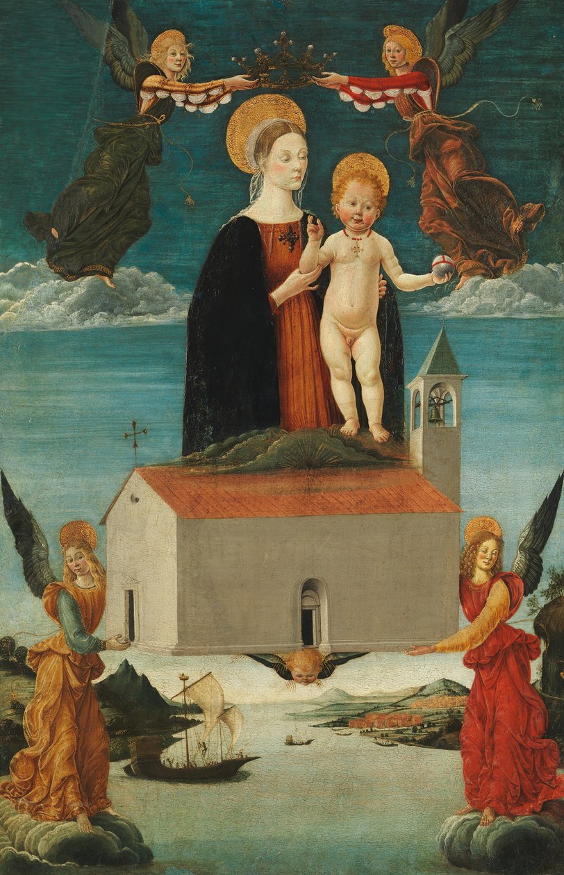Oversættelsen af det hellige hus Loreto, ca. 1510. af Saturnino Gatti