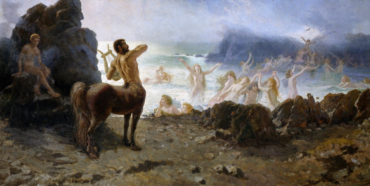 Centaur Chiron forsøger frihed, af Francesco Saverio Altamura (1826-1897) af Saverio Altamura