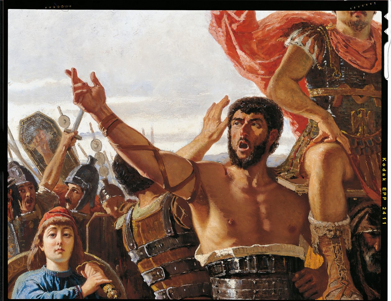 Marios triumf, detalje, af Francesco Saverio Altamura (1822-1897), olie på lærred, 234x352 cm af Saverio Altamura