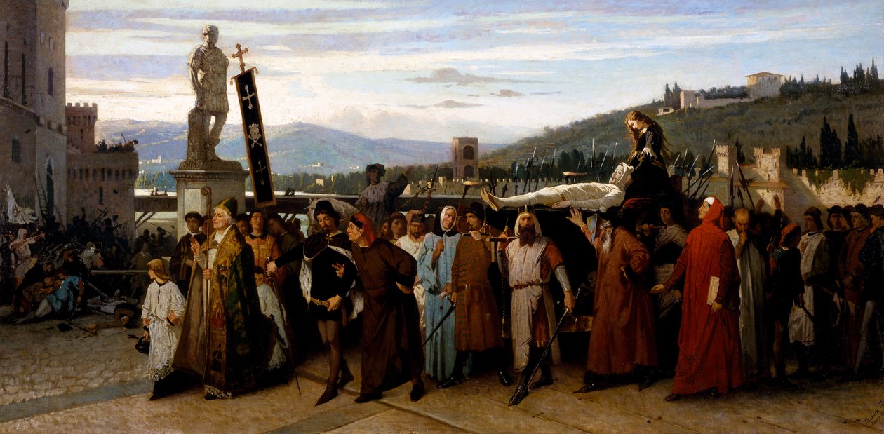 Buondelmontes begravelse af Saverio Altamura