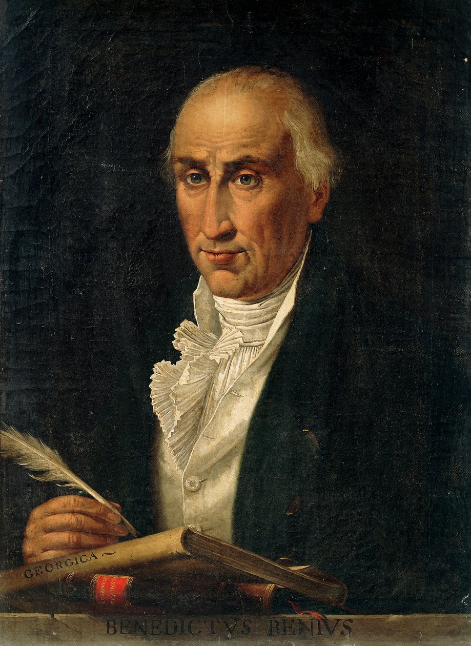 Portræt af Benedetto Del Bene af Saverio Dalla Rosa, olie på lærred af Saverio dalla Rosa