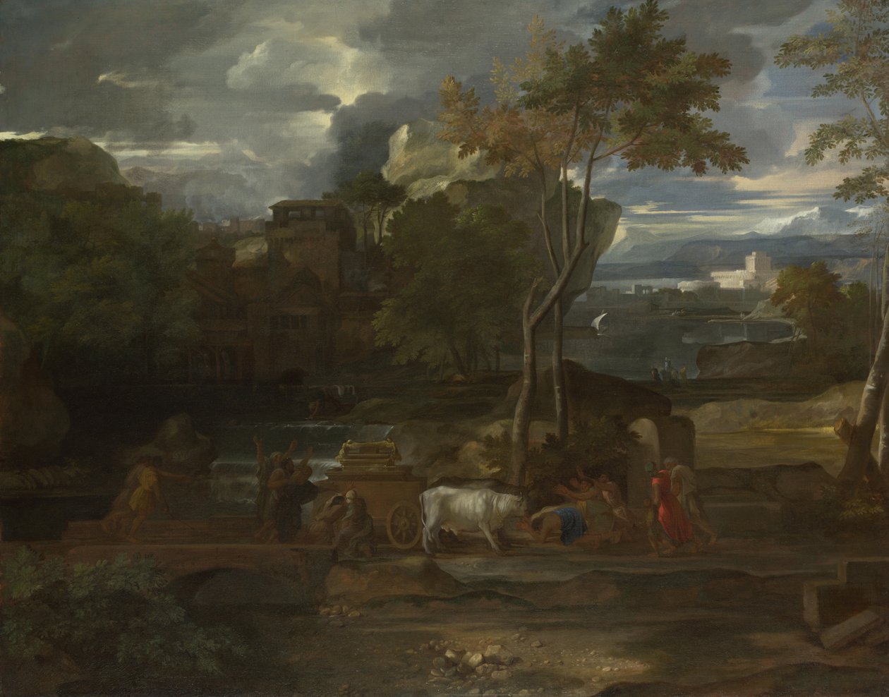 Arkens tilbagevenden, 1659 af Sébastien Bourdon